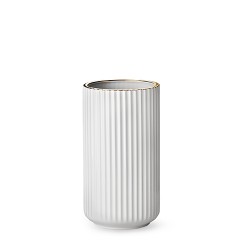 6025-lyngby-vasen-25-cm-hvid-guldkant-porcelaen-500x500