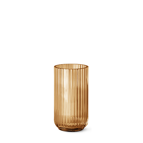 Lyngby vasen - Amber glas cm