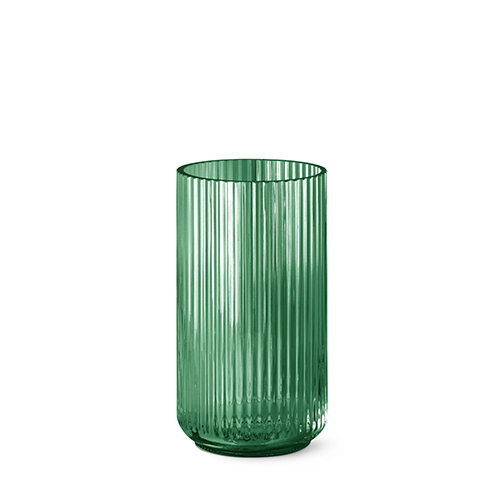 Bekendtgørelse forstyrrelse håndtag Lyngby vase - Green glass 25 cm